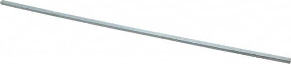 Made in USA - 12" Long, Zinc-Plated Step Key Stock for Shafts - C1018 Steel - Americas Tooling
