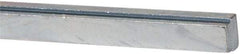 Made in USA - 12" Long, Zinc-Plated Step Key Stock for Shafts - C1018 Steel - Americas Tooling