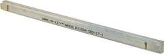 Made in USA - 12" Long, Zinc-Plated Step Key Stock for Shafts - C1018 Steel - Americas Tooling