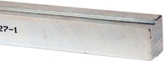 Made in USA - 12" Long, Zinc-Plated Step Key Stock for Shafts - C1018 Steel - Americas Tooling