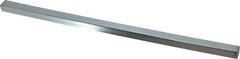 Made in USA - 12" Long, Zinc-Plated Step Key Stock for Gears - C1018 Steel - Americas Tooling