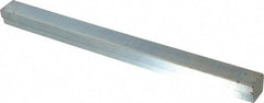 Made in USA - 12" Long, Zinc-Plated Step Key Stock for Gears - C1018 Steel - Americas Tooling