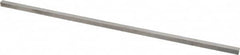 Made in USA - 12" Long x 1/4" High x 1/4" Wide, Undersized Key Stock - Type 316 Stainless Steel - Americas Tooling