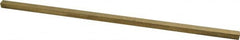 Made in USA - 12" Long x 5/16" High x 5/16" Wide, Over/Undersized Key Stock - Alloy 360 Brass - Americas Tooling