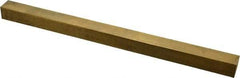 Made in USA - 12" Long x 3/4" High x 3/4" Wide, Over/Undersized Key Stock - Alloy 360 Brass - Americas Tooling