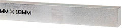 Made in USA - 12" Long, Zinc-Plated Oversized Key Stock - C1045 Steel - Americas Tooling