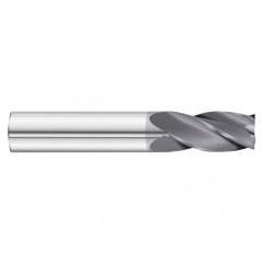 23/64 Dia. x 2-1/2 Overall Length 4-Flute Square End Solid Carbide SE End Mill-Round Shank-Center Cut-TiAlN - Americas Tooling