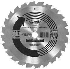 Amana Tool - 7-1/4" Diam, 5/8" Arbor Hole Diam, 24 Tooth Wet & Dry Cut Saw Blade - Carbide-Tipped, Combination Action, Diamond Arbor - Americas Tooling