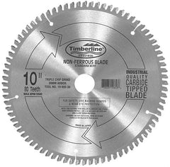 Amana Tool - 10" Diam, 5/8" Arbor Hole Diam, 60 Tooth Wet & Dry Cut Saw Blade - Carbide-Tipped, Chip Free Action, Standard Round Arbor - Americas Tooling