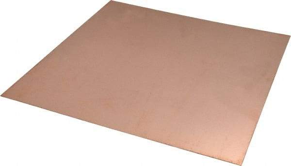 Value Collection - 0.032 Inch Thick x 36 Inch Wide x 48 Inch Long, Copper Sheet - Alloy 110 - Americas Tooling