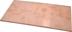 Value Collection - 1/4 Inch Thick x 6 Inch Wide x 12 Inch Long, Copper Sheet - Alloy 110 - Americas Tooling