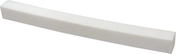 Made in USA - 1 Ft. Long x 1 Inch Wide x 1 Inch High, Virgin PTFE, Square Plastic Bar - White, +0.030 - 0.000 Tolerance - Americas Tooling