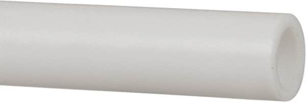 Made in USA - 1/2 Inch Outside Diameter x 3 Ft. Long, Plastic Round Tube - PTFE (Virgin), +/- 0.025 Inch Tolerance - Americas Tooling