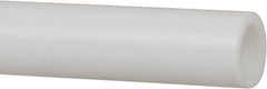 Made in USA - 3/8 Inch Outside Diameter x 5 Ft. Long, Plastic Round Tube - PTFE (Virgin), +/- 0.025 Inch Tolerance - Americas Tooling