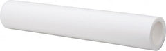 Made in USA - 1-3/4 Inch Outside Diameter x 2 Ft. Long, Plastic Round Tube - PTFE (Virgin), +/- 0.050 Inch Tolerance - Americas Tooling