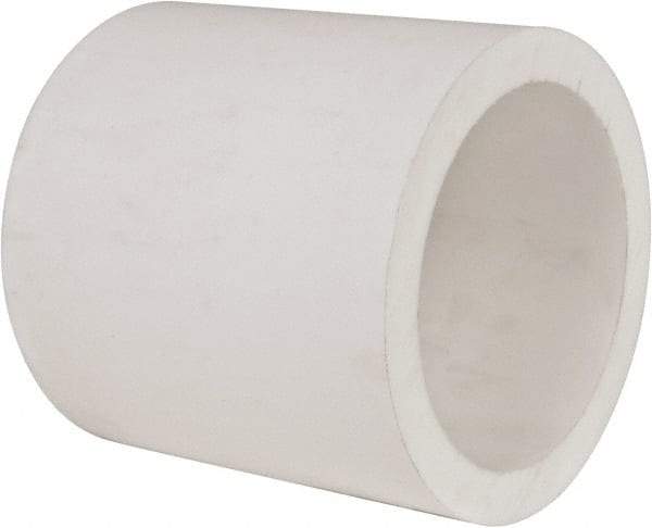 Made in USA - 4 Inch Outside Diameter x 6 Inch Long, Plastic Round Tube - PTFE (Virgin) - Americas Tooling