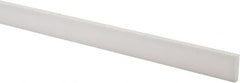 USA Sealing - 4' x 1/2" x 1/8" White PTFE (Virgin) Rectangular Bar - Americas Tooling