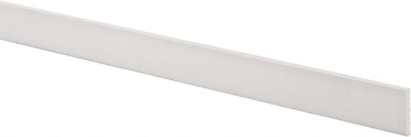 USA Sealing - 1' x 1" x 1/8" White PTFE (Virgin) Rectangular Bar - Americas Tooling