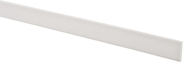 USA Sealing - 2' x 1" x 1/8" White PTFE (Virgin) Rectangular Bar - Americas Tooling