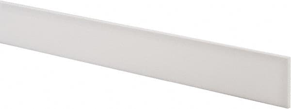 USA Sealing - 1' x 1-1/2" x 1/8" White PTFE (Virgin) Rectangular Bar - Americas Tooling