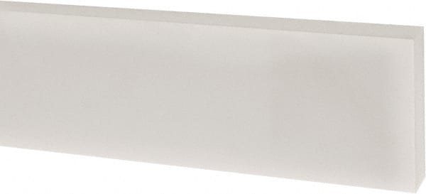 USA Sealing - 1' x 1" x 1/4" White PTFE (Virgin) Rectangular Bar - Americas Tooling