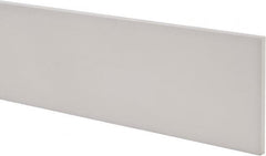 Made in USA - 1 Ft. Long x 4 Inch Wide x 1/4 Inch High, Virgin PTFE, Rectangular Plastic Bar - White, +/- 0.060 Tolerance - Americas Tooling