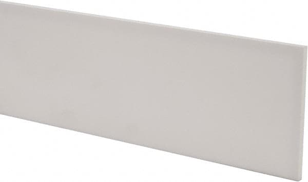 USA Sealing - 2' x 4" x 1/4" White PTFE (Virgin) Rectangular Bar - Americas Tooling