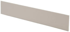 Made in USA - 4 Ft. Long x 4 Inch Wide x 1/4 Inch High, Virgin PTFE, Rectangular Plastic Bar - White, +/- 0.060 Tolerance - Americas Tooling