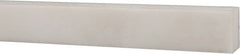 USA Sealing - 1' x 1/2" x 3/8" White PTFE (Virgin) Rectangular Bar - Americas Tooling