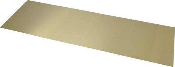 Made in USA - 10 Piece, 18 Inch Long x 6 Inch Wide x 0.02 Inch Thick, Shim Sheet Stock - Brass - Americas Tooling