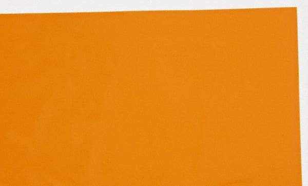 Made in USA - 1 Piece, 10" Wide x 20" Long Plastic Shim Stock Sheet - Amber (Color), ±10% Tolerance - Americas Tooling