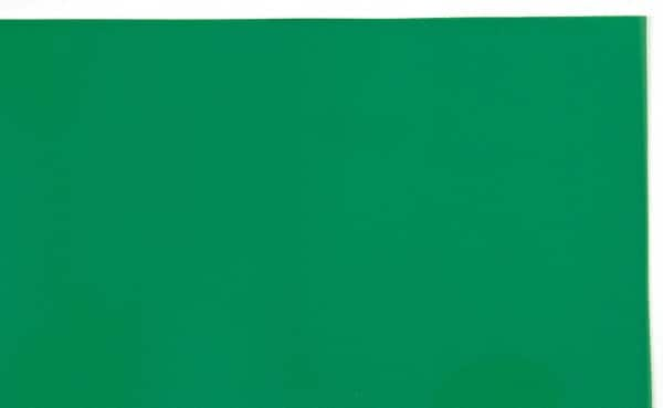 Made in USA - 1 Piece, 10" Wide x 20" Long Plastic Shim Stock Sheet - Green, ±10% Tolerance - Americas Tooling