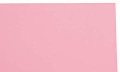 Made in USA - 1 Piece, 10" Wide x 20" Long Plastic Shim Stock Sheet - Pink, ±10% Tolerance - Americas Tooling