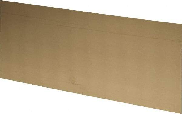 Made in USA - 2 Piece, 25 Inch Long x 6 Inch Wide x 0.031 Inch Thick, Shim Sheet Stock - Brass - Americas Tooling