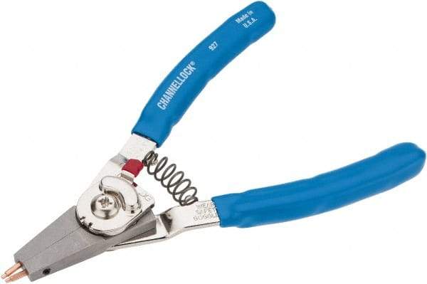 Channellock - 3/8 to 2" Ring Internal, 1/4 to 2" Ring, External, Combination Retaining Ring Pliers - Features Interchangeable Tips - Americas Tooling