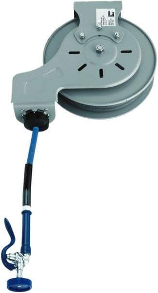 T&S Brass - 15' Spring Retractable Hose Reel - 300 psi, Hose Included - Americas Tooling