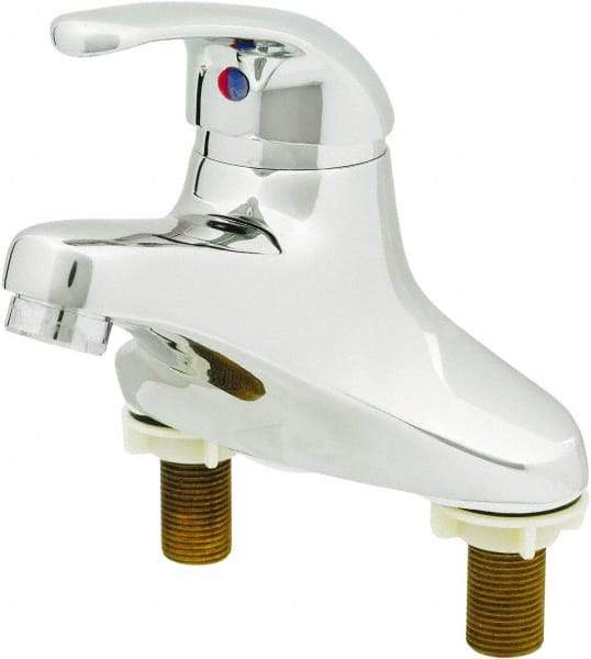 T&S Brass - Lever Handle, Deck Mounted Bathroom Faucet - One Handle, Pop Up Drain, Standard Spout - Americas Tooling