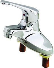 T&S Brass - Multi Position Handle, Deck Mounted Bathroom Faucet - One Handle, No Drain, Standard Spout - Americas Tooling