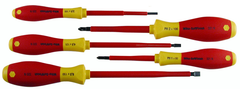 Insulated Slotted Screwdriver 3.0; 4.5; 6.5mm & Phillips # 1 & # 2. 5 Piece Set - Americas Tooling