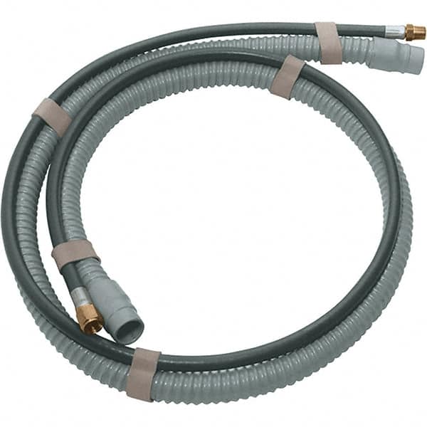 Dynabrade - 10' Long Power Sander Vacuum Hose & Air Line Assembly - 1" Diam, For Use with Random Orbital Sanders - Americas Tooling