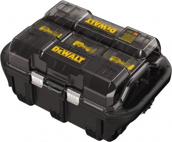 DeWALT - 40 Volt, 6 Battery Lithium-Ion Power Tool Charger - 1 hr & 30 min to Charge, AC Wall Outlet Power Source - Americas Tooling