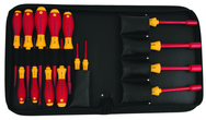 Insulated Slotted 2.0 - 8.0mm Phillips #1 - 3 Inch Nut Drivers 1/4" - 1/2". 15 Piece in Carry Case - Americas Tooling