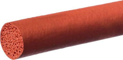 Value Collection - 100' Long, Silicone Foam Cord - 1/8" Diam, Red - Americas Tooling