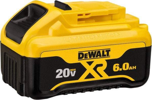 DeWALT - 20 Volt Lithium-Ion Power Tool Battery - 6 Ahr Capacity, 1 hr Charge Time, Series 20V Max - Americas Tooling