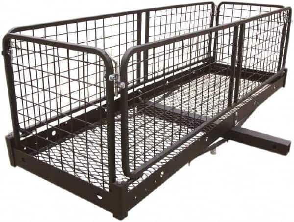 Erickson Manufacturing - Steel Folding Cargo Carrier - 20" Wide x 60.0" Long, Black, For Use with 2" Receivers - Americas Tooling