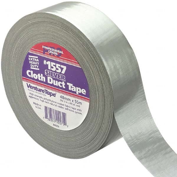 3M - 55m x 48mm x 13 mil Gray Polyethylene Cloth Duct Tape - Americas Tooling