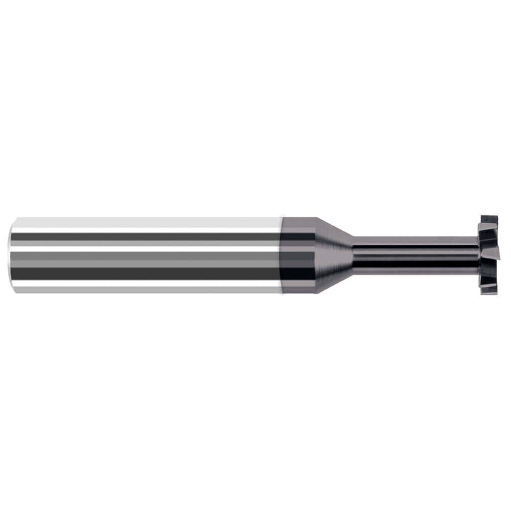 Harvey Tool - 1/8" Cut Diam, 3/64" Cut Width, 1/8" Shank, Staggered-Tooth Woodruff Keyseat Cutter - Exact Industrial Supply