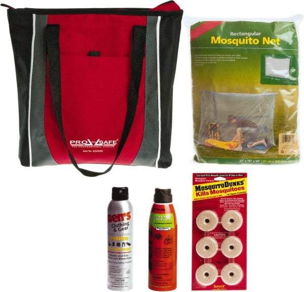 PRO-SAFE - Emergency Preparedness Kits Type: Zika Prevention Kit Contents: Insect Repellent; Permethrin Spray; Mosquito Bed Net; Standing Water Treatment Tablets - Americas Tooling