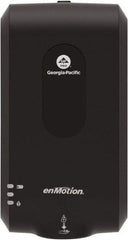 Georgia Pacific - 1000 to 1200mL Foam Hand Sanitizer Dispenser - Plastic, Wall Mounted, Black - Americas Tooling