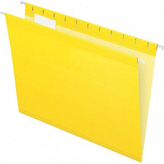 Pendaflex - 8-1/2 x 11", Letter Size, Yellow, Hanging File Folder - 11 Point Stock, 1/5 Tab Cut Location - Americas Tooling